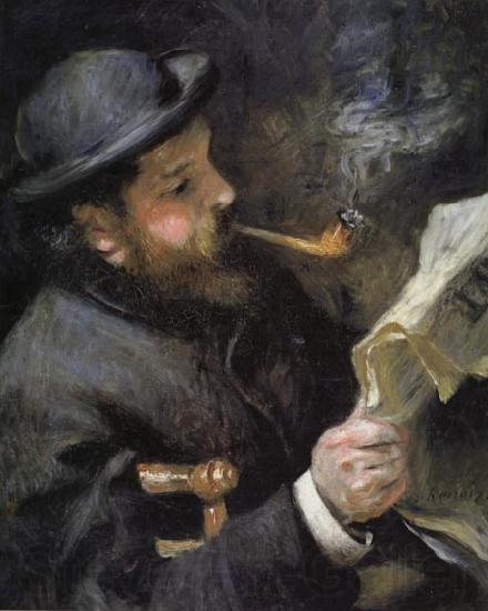 Pierre Renoir Chaude Monet Reading Spain oil painting art